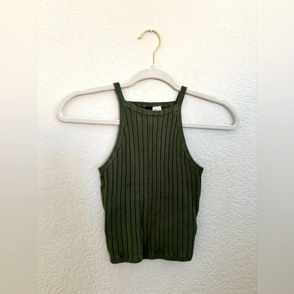 Divided Ribbed Tank Top